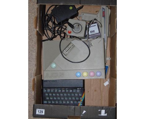 ATARI GAMES CONSOLE & ACCESSORIES AND SINCLAIR ZX SPECTRUM KEYBOARD