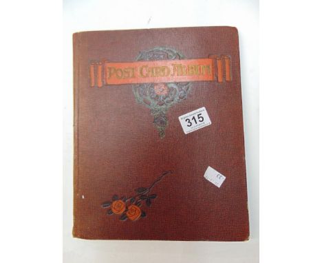 ALBUM CONTAINING VINTAGE POSTCARDS