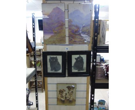 5 VINTAGE ANIMAL PRINTS