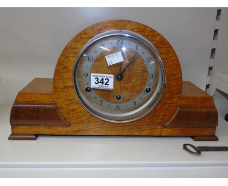 ART NOUVEAU MANTLE CLOCK WITH WESTMINSTER CHIMES