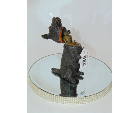 AUSTRIAN SCOTTIE DOG CIGARETTE LIGHTER 14 CMS HIGH