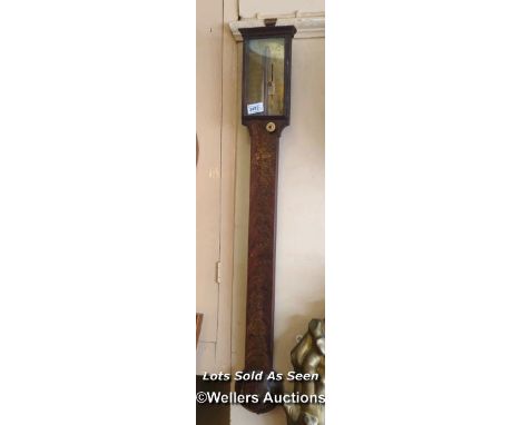 *STICK BAROMETER BY BARNETT, TOWER STREET, LONDON / LOCATED AT VICTORIA ANTIQUES, WADEBRIDGE, PL27 7DD