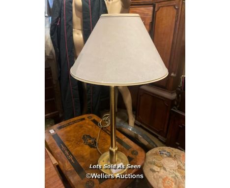 *BRASS TABLE LAMP / LOCATED AT VICTORIA ANTIQUES, WADEBRIDGE, PL27 7DD