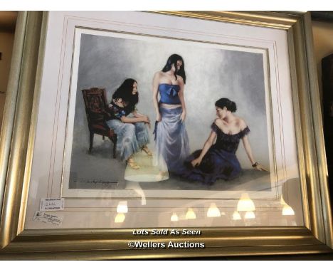 *FRAMED AND GLAZED PRINT BY ANTONY ORME, EDITION NO. 14/25, SIGNED, 67CM (W) X 54CM (H) / LOCATED AT VICTORIA ANTIQUES, WADEB