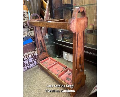 *ARTS AND CRAFTS STICK STAND / LOCATED AT VICTORIA ANTIQUES, WADEBRIDGE, PL27 7DD