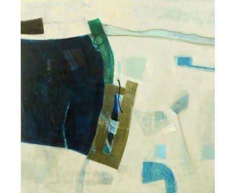 Philip Jones (1933-2008), oil on board, "Beach Bow Form".  61 cm x 61 cm, framed, glazed, and with Oliver Contemporary Galler