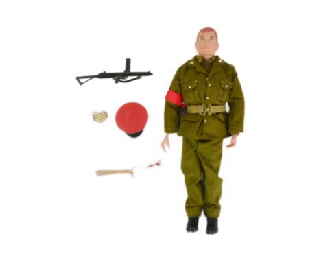 Action Man - Palitoy - an original vintage 1970s (1972) Action Man figure 'Royal Military Police'. Outfit complete, including