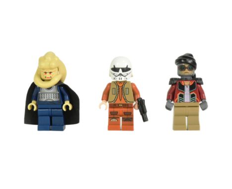 Lego - x3 original Lego Star Wars minifigures comprising; Hondo Ohnaka, Ezra Bridger and Bib Fortuna.  