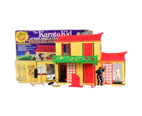 The Karate Kid - Remco - an original vintage 1986 Remco made Karate Kid ' Attack Alley &amp; Training Center,' action figure 