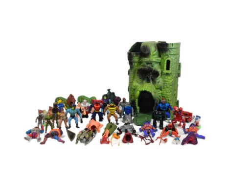 Masters of the Universe - a collection of vintage 1980s Mattel made He-Man MOTU Masters of the Universe Castle Grayskull play