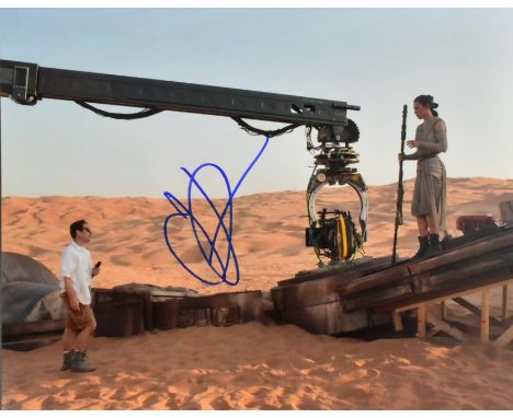 Star Wars - JJ Abrams (Director / Producer - Disney Trilogy) - autographed 8x10" colour on-set photograph from The Force Awak