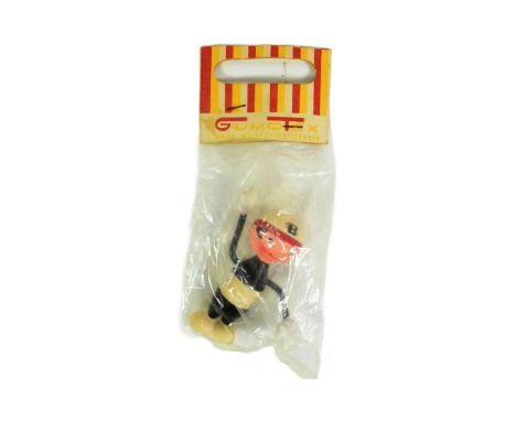 A vintage 1960s Czech made (Libuse Niklova) rubber toy Chimney Sweep character. Sealed in original packaging. Figure measures