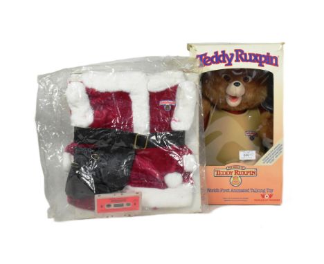 Teddy Ruxpin - an original vintage 1985 Mattel made Teddy Ruxpin 'The World's First Animated Talking Toy.' Within its origina