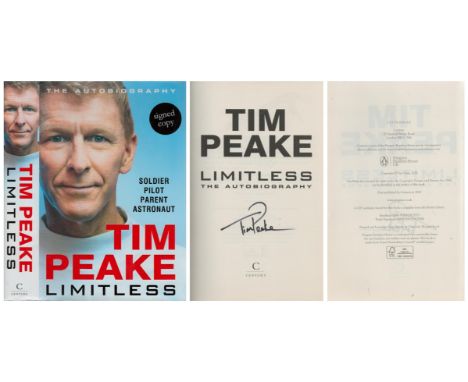 Tim Peake signed Binding: Hardcover book Title Limitless the Autobiography First Edition First Published by Century 2020. Goo