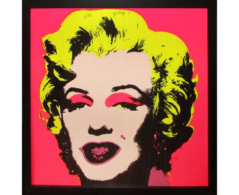 AFTER ANDY WARHOL 'Marilyn', screenprint, 90cm x 90cm, framed.