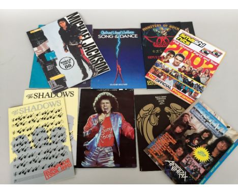 A bag of assorted programmes, including several Grand Prix, a number of musicals, Michael Jackson Tour 1988, several for The 