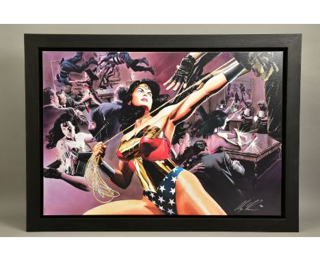 ALEX ROSS (AMERICAN CONTEMPORARY) 'WONDER WOMAN - DEFENDER OF TRUTH', a limited edition print of the DC Comic Super Hero 117/