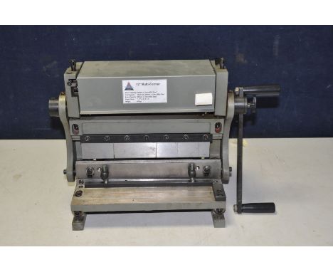 A CHESTER UK 12in MULTI FORMER sheet metal shear, bender and roller, 12in width of cut height of machine 40cm weight 47kgs