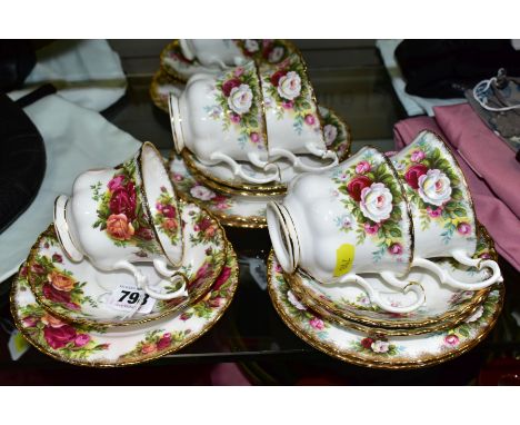 TWENTY PIECES OF ROYAL ALBERT, comprising 'Old Country Roses' cup, saucer and 16cm diameter side plate and 'Celebration' five