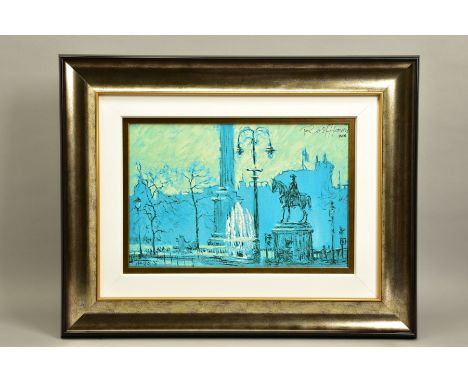 ROLF HARRIS (AUSTRALIAN 1930) ' TRAFALGAR SQUARE', a signed limited edition print 33/95, with certificate, approximate sizes 