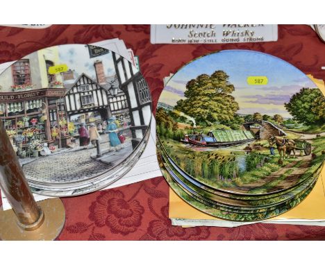 THREE SETS OF COLLECTORS PLATES, comprising a set of eight Wedgwood 'Street Sellers of London' plates with five boxes and som