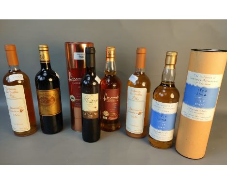 A collection of various scotch whisky &amp; other alcoholic beverages; Benromach 10 year old Speyside whisky &amp; 12 year ol