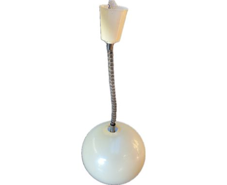 A 1970s Italian rise &amp; fall pull down ceiling light  by Rolly 