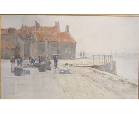 Sykes (John Gutteridge , 1866-1941)Watercolour depicting harbour seascape, signed.[Frame 4968cm] 
