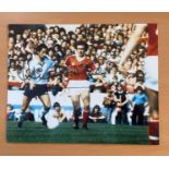 Football. Ossie Ardiles Signed 10x8 colour photo. Photo shows Ardiles in action for Spurs Vs Notts