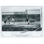 Football. Nat Lofthouse Signed 16x12 black and white photo. Autographed Editions, Limited