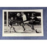 Bobby Tambling signed Chelsea Legend Bobby Tambling 16x12 black and white print. Bobby Tambling of