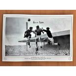 Football Ronnie Cope signed 18x12 inch "Manchester United v Wolves 1960" black and white print.