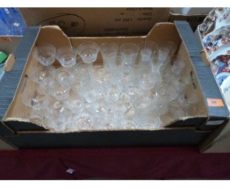 Pall Mall Lady Hamilton - A box of glasses and tumblers