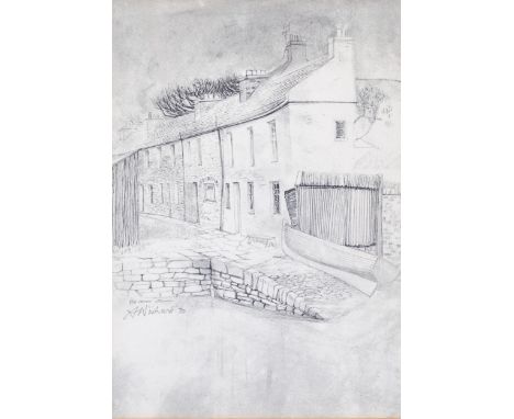 Sylvia Wishart (1936-2008), signed print on paper, Old Houses, Stromness (1970), 22cm x 15.5cm, signed and dated in pencil 