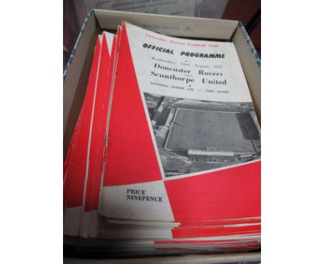 Doncaster Rovers Programmes, 1967-71 including 67-8 v. Sheffield United - County Cup, Rotherham - friendly 68-9 v. Barnsley 2