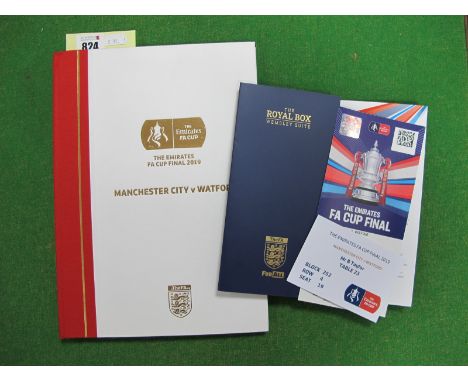 2019 F.A. Cup Final Manchester City v. Watford, official limited edition of 450, commemorative hard back programme, for the R