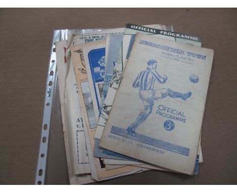 1953-4 Huddersfield v. Arsenal, 1954-5 Sheffield Wednesday v. Hastings - FA Cup, Scottish League v. Irish League, 1955-6 Live