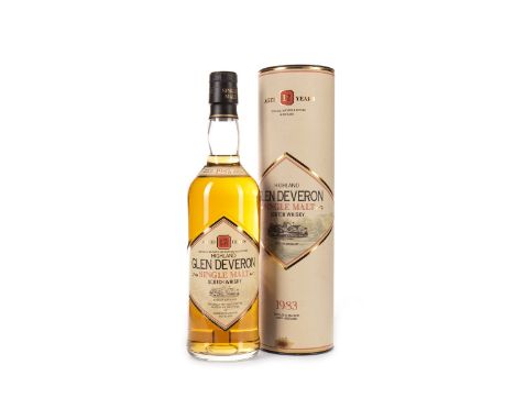 GLEN DEVERON 1983 AGED 12 YEARS Single Malt Scotch Whisky 70cl, 40% volume, in tube.