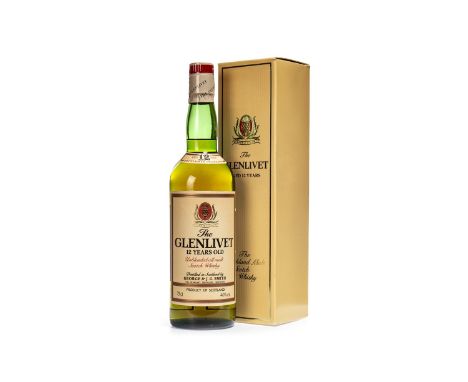 GLENLIVET AGED 12 YEARS Single Malt Scotch Whisky 75cl, 40% volume, in carton.