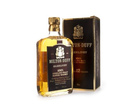 MILTONDUFF 12 YEARS OLD Single Malt Scotch Whisky 75cl, 43% volume, in carton.