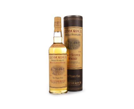 GLENMORANGIE 10 YEARS OLD Single Malt Scotch Whisky 70cl, 40% volume, in tube.