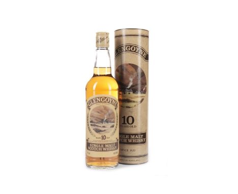 GLENGOYNE 10 YEARS OLD Single Malt Scotch Whisky 75cl, 40% volume, in tube.