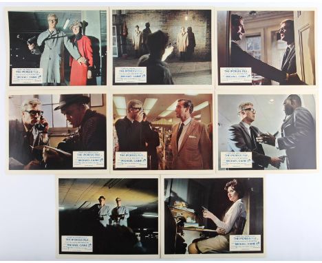 The Ipcress File (1965) Set of 8 UK front of house cards, starring Michael Caine, 8 x 10 inches (8). Condition Report:  In ve