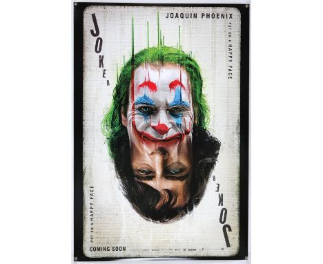 Joker (2019) Thai One Sheet film poster, double sided rare playing card style, rolled, 27 x 40 inches. Condition Report:  In 