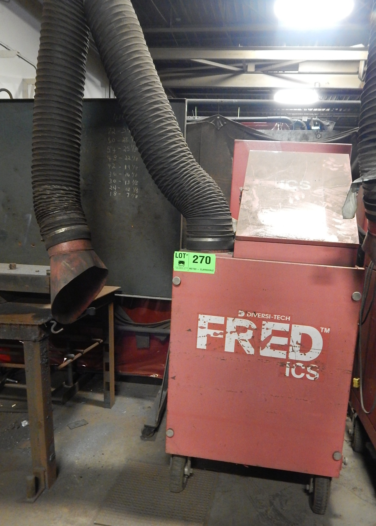 DIVERSITECH FRED PORTABLE SNORKEL TYPE WELDING FUME EXTRACTOR S/N N/A (CI)