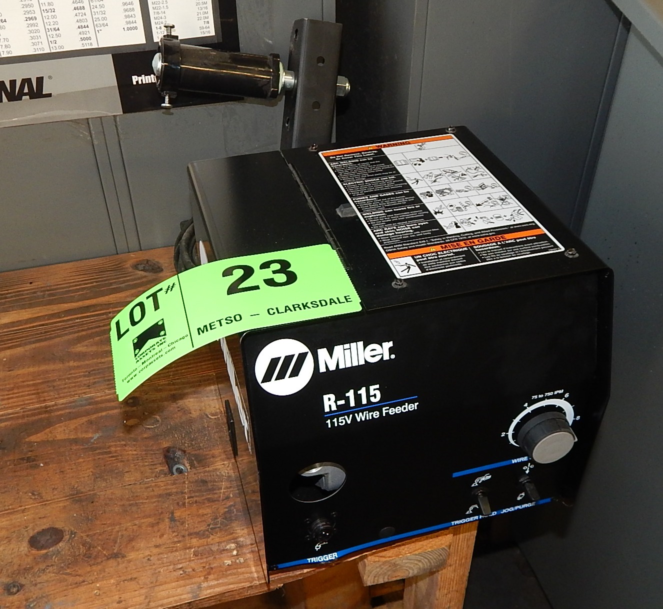 MILLER R115 MIG WIRE FEEDER (NEW NEVER USED)