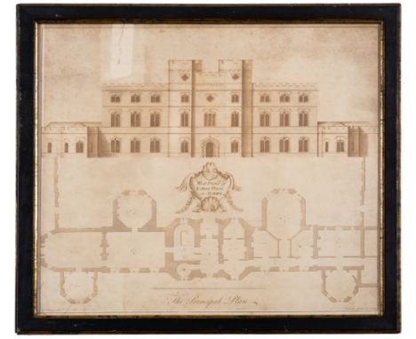 Kent (William, 1685-1748), After. East Front of Esher Place in Surrey [together with] West Front of Esher Place in Surrey wit