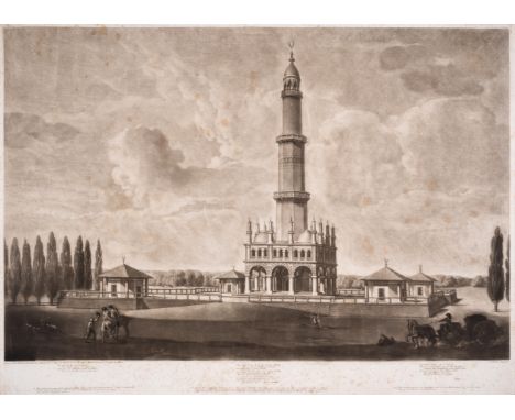 Pichler (Johann Peter, 1765-1807)  [The Turkish Tower at Eisgrub with the Four Pavilions], now part of The Lednice&ndash;Valt