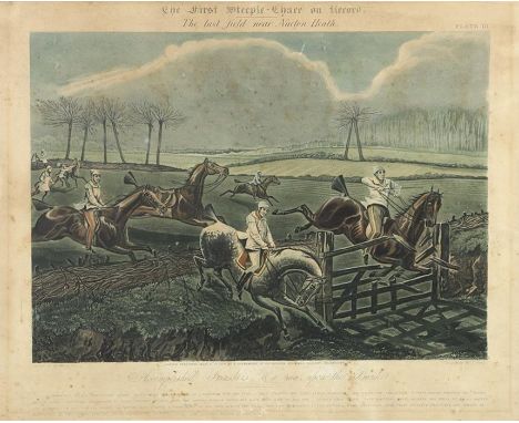 The set of four, aquatints, part printed in colour and finished by hand, by J. Harris, published by R. Ackermann, 1839 Each 2