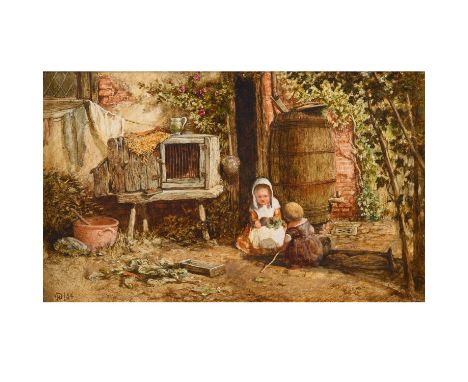 Signed with monogram and dated 54, oil on panel 14.5 x 23.5cm. ** Light, scattered retouching; area of retouching lower centr